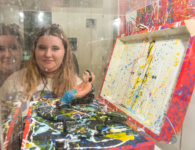 Niamh McFadden pictured at North West Regional College’s Art and Design Showcase at the Lawrence Building on Strand Road.