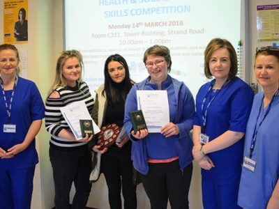 Students fighting fit at North West Regional College Health and Social Care Competition